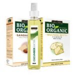 INDUS VALLEY Organic (Sandalwood Face Pack+ Aloevera Cucumber toner+ Multani Mitti Powder | Healing Clay | Bentonite clay) 200g+ 200g =400g,250ml - Fast Shipping to USA & Canada