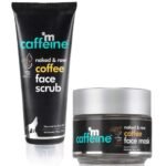 mCaffeine Tan Removal Kit with Face Scrub & Face Mask | Sunday Routine For Face Clean - Up | For Men & Women | Combo for All Skin Types | Pack of 2 - Fast Shipping to USA & Canada