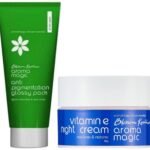 Aroma Magic Vitamin E Night Cream, 50g and Aroma Magic Anti Pigmentation Glossy Pack,100g - Fast Shipping to USA & Canada