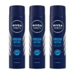 Nivea Men Deodorant Spray, Fresh Active, 150Ml (Pack Of 3) - Fast Shipping to USA & Canada