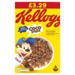 Kellogg's Coco Pops Toasted Rice Cereal With Chocolate Flavour Fortified With Vitamins and Minerals 420g - Fast Shipping to USA & Canada