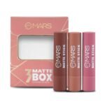 MARS PREMIUM Matte Box Set of 3 Lipsticks for Women | Long-Lasting | Smooth Finish | Moisturising | One Swipe Pigmentation (3x3.2 gm) (05-Blushed & Nudes)-SH7711 - Fast Shipping to USA & Canada