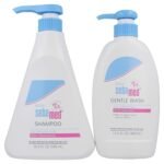 Sebamed Baby Gentle Wash Extra Soft (400mL) and Sebamed Baby Shampoo (500mL) Ultra Mild Hydrating Cleanser for Delicate Baby Skin and Scalp Value Pack Bundle - Fast Shipping to USA & Canada