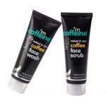 mCaffeine Face Wash Combo Pack with Face Scrub (75ml each) | Pack of 2 Coffee Face Care Kit for Pollution Control & Tan Removal - Fast Shipping to USA & Canada