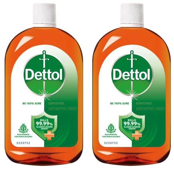 Dettol Antiseptic Liquid for First Aid, Surface Disinfection and Personal Hygiene, 1000ml (Pack of 2) - Fast Shipping to USA & Canada