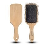 HUDA GIRL Wooden Paddle Hair Brush with Strong & flexible nylon bristles having Anti static ball tips,For Grooming, Straightening, Smoothing,Detangling Ideal For Thick, Curly, Wavy Long Hair-Men&Women - Fast Shipping to USA & Canada