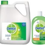 Dettol Original Germ Protection Handwash Liquid Soap Refill, 5L & Dettol Liquid Disinfectant for Floor Cleaner, Surface Disinfection, Personal Hygiene (Lime Fresh, 1L) - Fast Shipping to USA & Canada