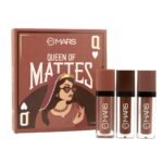 MARS Queen of Mattes Liquid Lipsticks Box Set of 3 (13.5 ml) (BROWNS) | Smudgeproof & Transferproof | Intense Pigmentation Long-Lasting Wear | Customizable Colors | Matte Finish - Fast Shipping to USA & Canada