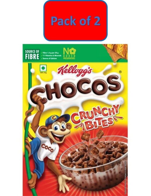 Kellogg's Chocos Crunchy Bites, 390g - Pack of 2 - Fast Shipping to USA & Canada