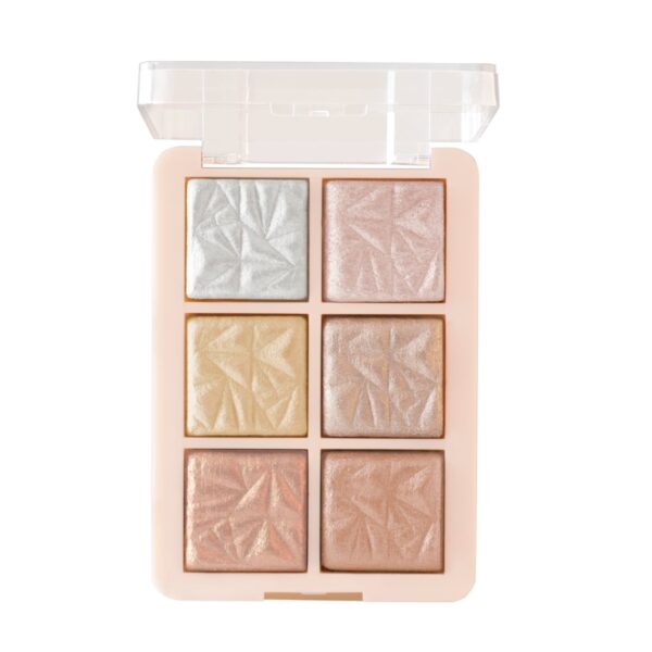 MARS Glowzilla 6 Colour Highlighter Palette | Ultra Blendable & Long Lasting | Blinding Glow (12.0gm) (Shade-01) - Fast Shipping to USA & Canada