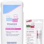 Sebamed Baby Powder, 200g & SebaMed SPF 30 Lip Defense Stick, 4.8g - Fast Shipping to USA & Canada