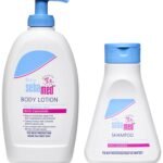 Sebamed Baby Lotion, 400ml & Baby (Children) Shampoo 150ml Combo - Fast Shipping to USA & Canada