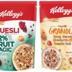 Kellogg's Muesli with 21% Fruit, Nut & Seeds & Crunchy Granola Honey, Almonds, Strawberries & Pumpkin Seeds| Breakfast Cereals | Multigrain, 450g - Fast Shipping to USA & Canada