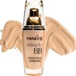 MARS Light Weight Bb Primer Base Matte Full Coverage Foundation Cream For Normal Skin(Ivory-101, 60 Ml), Pack Of 1 - Fast Shipping to USA & Canada