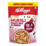 Kellogg's Muesli Fruit Nut & Seeds 750G | 12-In-1 Power Breakfast | India'S No. 1 Muesli | Multigrain Breakfast Cereal - Fast Shipping to USA & Canada