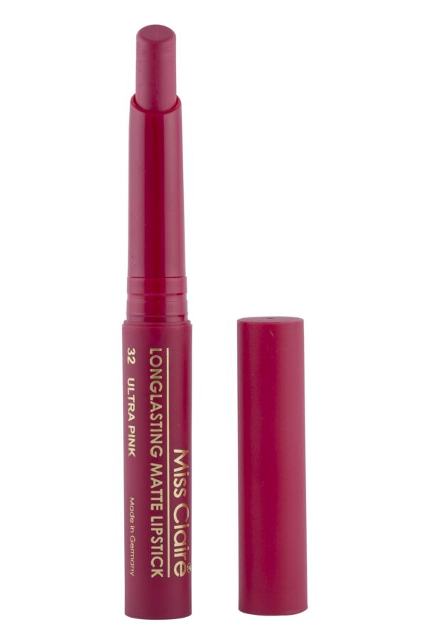 Miss Claire Longlasting Matte Lipstick, Ultra Pink 32, 2 g - Fast Shipping to USA & Canada