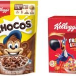 Kellogg's Chocos, with Protein & Fibre of 1 Roti* in each bowl*, Breakfast Cereals, 385g Pack & New Kellogg?s Froot Loops, Crunchy Multigrain Breakfast Cereal, Mixed Fruit Flavor, 285g Pack - Fast Shipping to USA & Canada