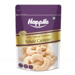 Happilo 100% Natural & Crunchy Premium Whole Cashews 1kg, Nutritious & Delicious Nuts, Signature Plain, High Fiber, Rich In Protein Dry Fruit - Fast Shipping to USA & Canada