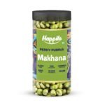 Happilo Makhana Perky Pudina Jar 80g, Roasted Foxnut Healthy Snack Low Calorie Gluten Free and Vegan - Fast Shipping to USA & Canada
