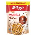 Kellogg's Muesli Nuts Delight 750G | 12-In-1 Power Breakfast | India'S No 1 Muesli | Multigrain Breakfast Cereal - Fast Shipping to USA & Canada