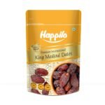 Happilo Premium International King Medjoul Dates 200 g | Khajoor Dry Fruit for Weight Management | Soft Chewy Texture & Sweet Caramel Taste | Gluten free & Zero Transfat - Fast Shipping to USA & Canada