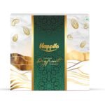 Happilo Dry Fruit Celebration Gift Box Gold Finch 405g, Ideal for Festive Gifting, Almonds, Cashews, Pistachios, Green Raisins - Fast Shipping to USA & Canada