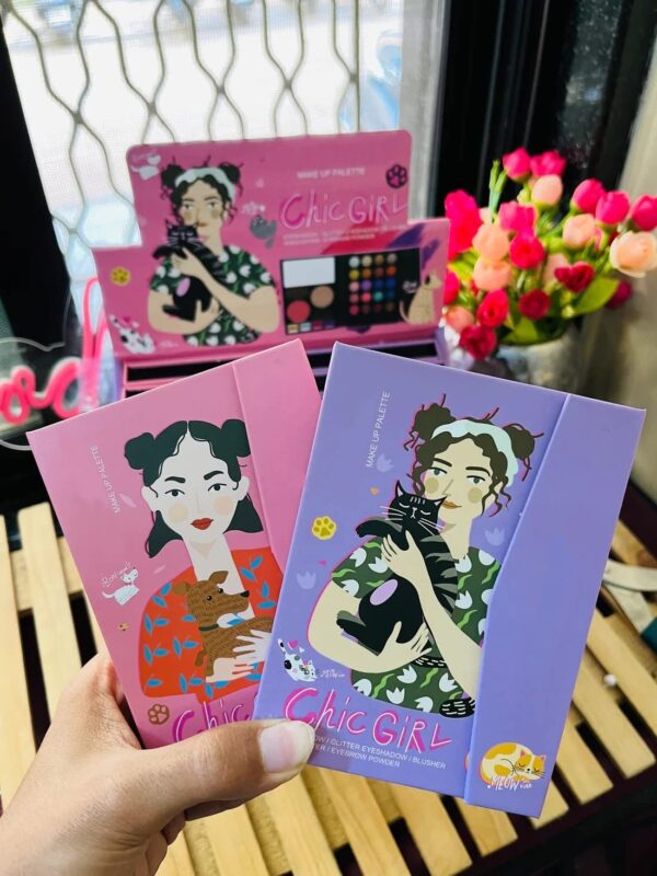 HUDA GIRL Professional Chic girl Edition 6 in 1 Eyeshadow palette For Women's (Set of 2) - Fast Shipping to USA & Canada