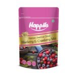 Happilo Premium Dried Blueberry Cranberry Duet 200 grams Pack | Dried Cranberries & Blueberries Mix | Natural Real Dried Berries | Low Calorie Snack - Fast Shipping to USA & Canada