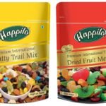 Happilo Premium International Dried Tropical Fruit Medley 200 g & Happilo Premium International Trail Mix, 200g - Fast Shipping to USA & Canada