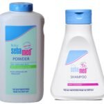 Sebamed Baby Powder with Honeysuckle 200g & Baby (Children) Shampoo, 150ml - Fast Shipping to USA & Canada