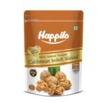 Happilo Premium 100% Natural Californian Inshell Walnut Kernels Value Pack Pouch,Raw 500g - Fast Shipping to USA & Canada