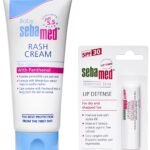Sebamed Baby Rash Cream, 100ml & SebaMed SPF 30 Lip Defense Stick, 4.8g - Fast Shipping to USA & Canada