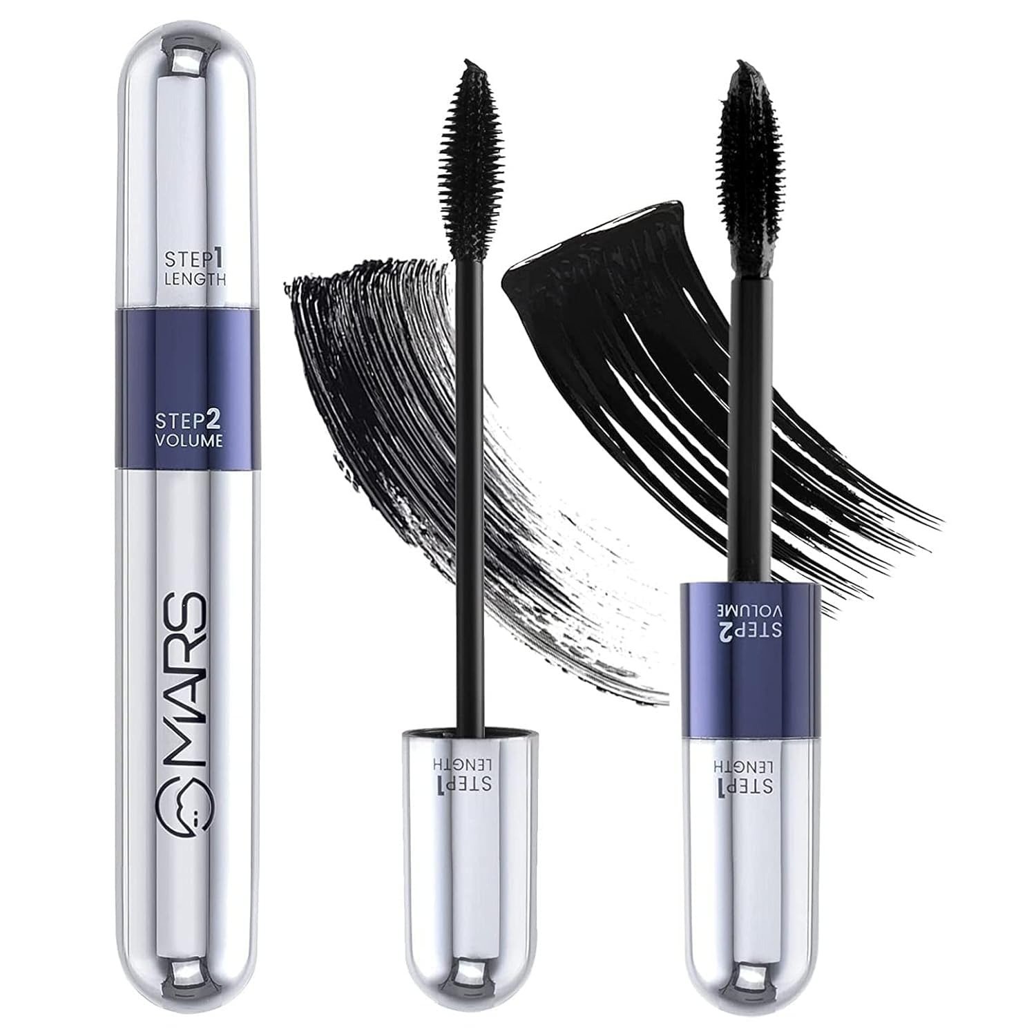 71ZHbs5f86L-1.jpg mars super premium Double Trouble Volumizing and Lengthening Mascara | 2-in-1 Mascara for Women | Long Lasting (15 ml) (Black)-SH7711 - Fast Shipping to USA & Canada - Image 1