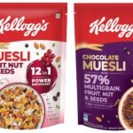 Kellogg's Muesli Fruit Nut & Seeds 500 gm & New Chocolate Muesli 450 gm - Fast Shipping to USA & Canada
