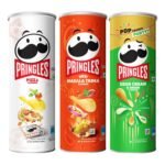 Kellogg's Pringles Sour Cream & Onion + Desi Masala Tadka + Pizza Flavour(107gram each), Masala, Salted - Fast Shipping to USA & Canada