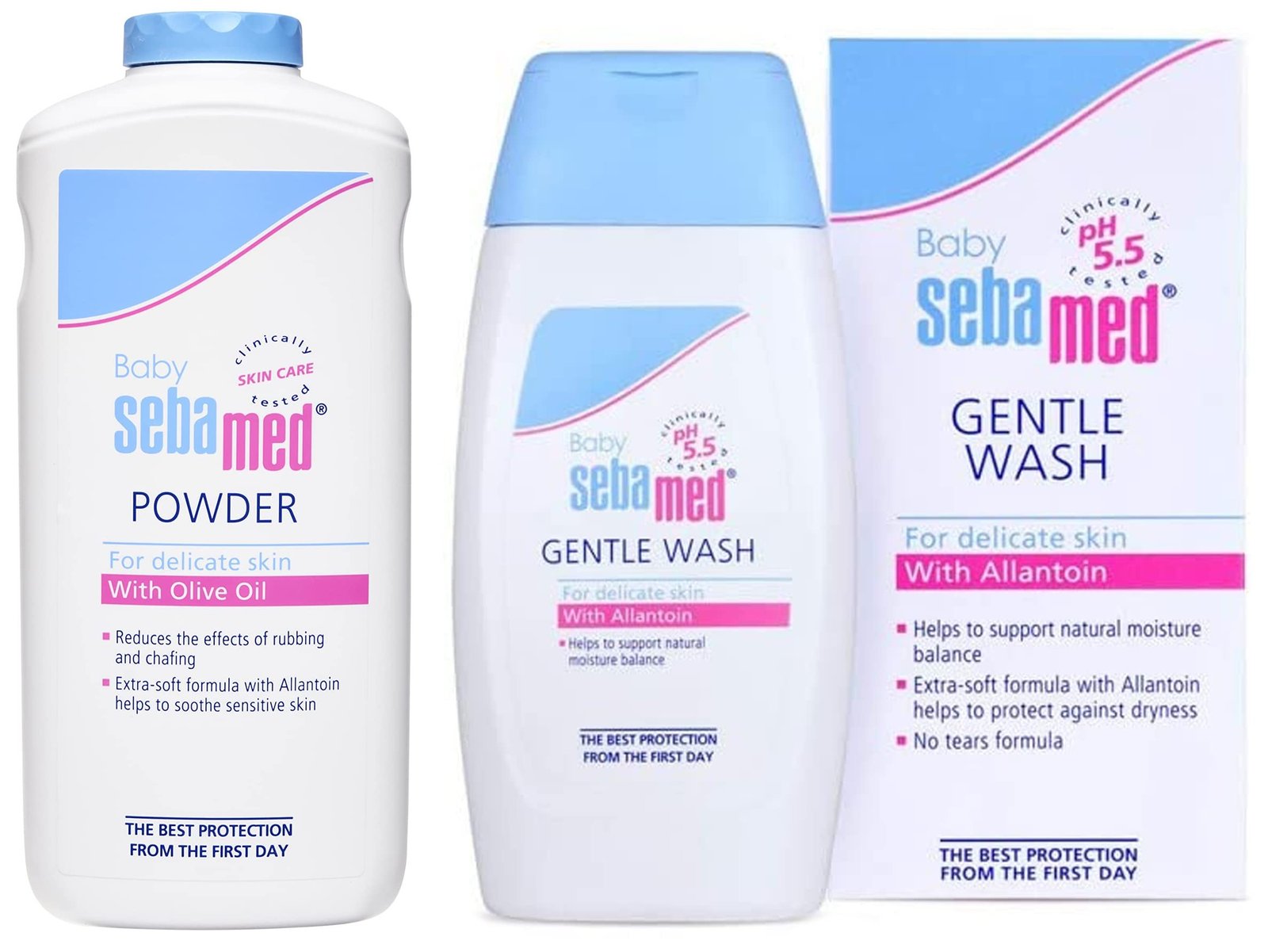 71cjyNuDOsL-1.jpg SebaMed Baby Powder, 200g & Baby Wash Extra Soft, 200ml Combo - Fast Shipping to USA & Canada - Image 1