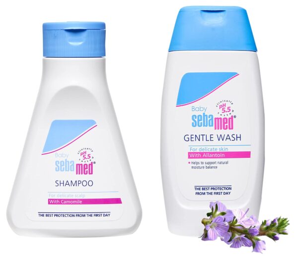 Sebamed Baby (Children) Shampoo 150ml & Baby Wash Extra Soft, 200ml Combo - Fast Shipping to USA & Canada