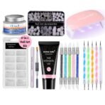 HUDA GIRL 17-in-1 Poly Nail Extension Gel Kit: Complete UV Builder Gel & Nail Art Set for women (Multicolor) - Fast Shipping to USA & Canada