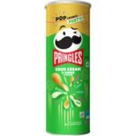 Kellogg's Pringles Sour Cream & Onion Jar, Potato Chip, 107 Gram - Sour Cream & Onion - Fast Shipping to USA & Canada