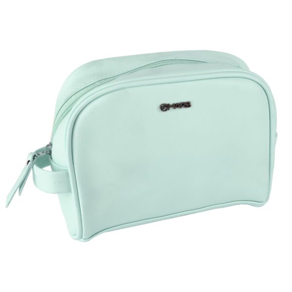 MARS Makeup Kit Bag for Women with 4 Compartment | Water-Resistant | Rexine with Zip Lock | Soft Cushion | Eco-Friendly | Easy to Clean (GREEN) - Fast Shipping to USA & Canada