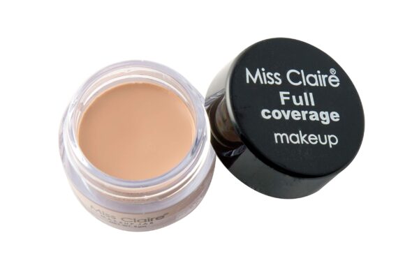 Miss Claire Full Coverage Makeup + Concealer #6, Beige, 6 g