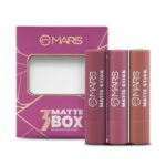 MARS Matte Box Set of 3 Lipsticks for Women | Long-Lasting | Smooth Finish | Moisturising | One Swipe Pigmentation | (3x3.2 gm) (02-Peaches & Nudes) - Fast Shipping to USA & Canada