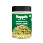 Happilo Premium Seedless Green Raisins 300g Jar, Premium Qaulity Kishmish, Nutritious, Rich in Iron & Vitamin B, Healthy Sweet Treats - Fast Shipping to USA & Canada