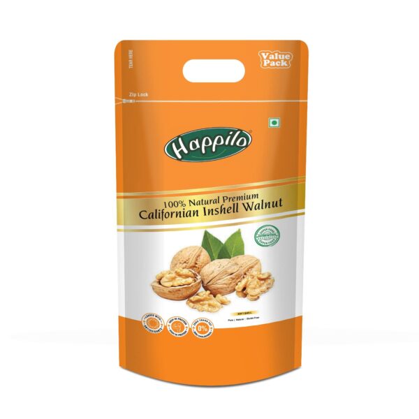 Happilo 100% Natural Inshell Dried Walnut 1kg - Fast Shipping to USA & Canada