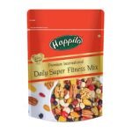 Happilo Premium International Daily Super Fitness Trail Mix of 20+ Varieties Dry Fruits Nuts, Seeds & Berries, Roasted Crunchy & Nutritious Healthy Snack, 160 g - Fast Shipping to USA & Canada
