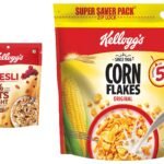Kellogg's Muesli Nut Delight 240 Gm and Kellogg's Corn Flakes Original 1.2 kg Pack - Fast Shipping to USA & Canada