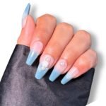 HUDA GIRL Fake Nails Nail Extension Kit,12Pcs Press on Nails Set with Nail Glue Sticker, Stick & Buffer, Reusable, Lightweight, Long Lasting, Easy to Use, Cute Aesthetic Designs for Girls, Women, Kids - Fast Shipping to USA & Canada