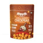 Happilo Premium Super Snack Chili Garlic Chickpeas 110g, Crunchy and Delicious, Super Healthy - Fast Shipping to USA & Canada