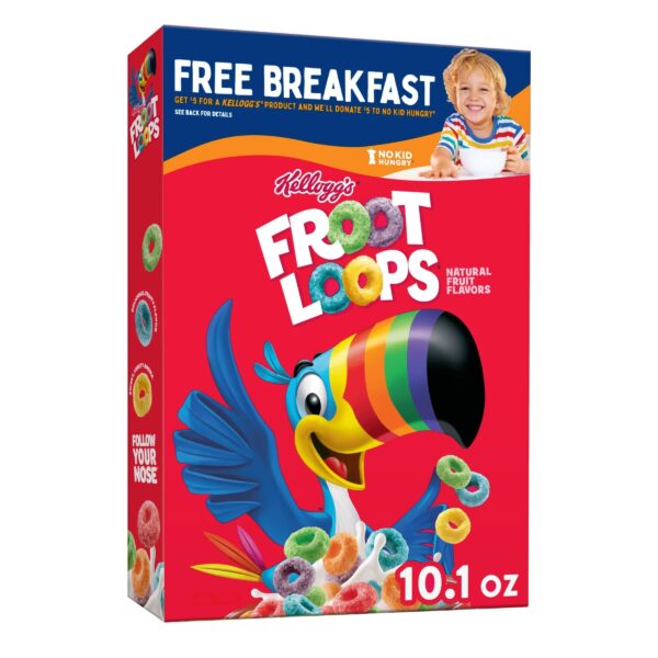 Kellogg's Froot Loops, Natural Fruit Flavour 286 g - Fast Shipping to USA & Canada