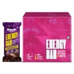Happilo Premium Chocolate Energy Bar 35g (Pack of 6), 50% Dry Fruits and Nuts, 20% Whole Grain and Millets, 10% Protein, Nutrient Rich, High in Protein, Fiber - Fast Shipping to USA & Canada
